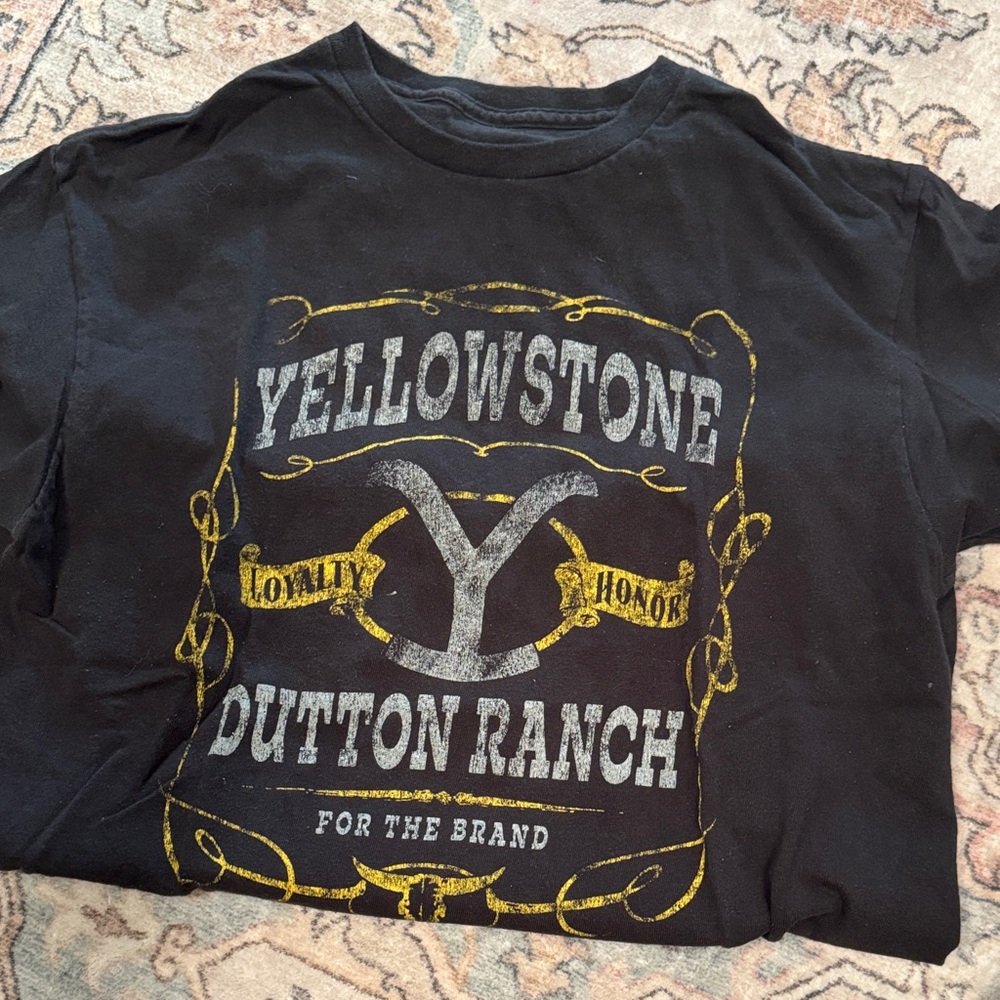 Yellowstone Dutton Ranch Kids Tee - Black